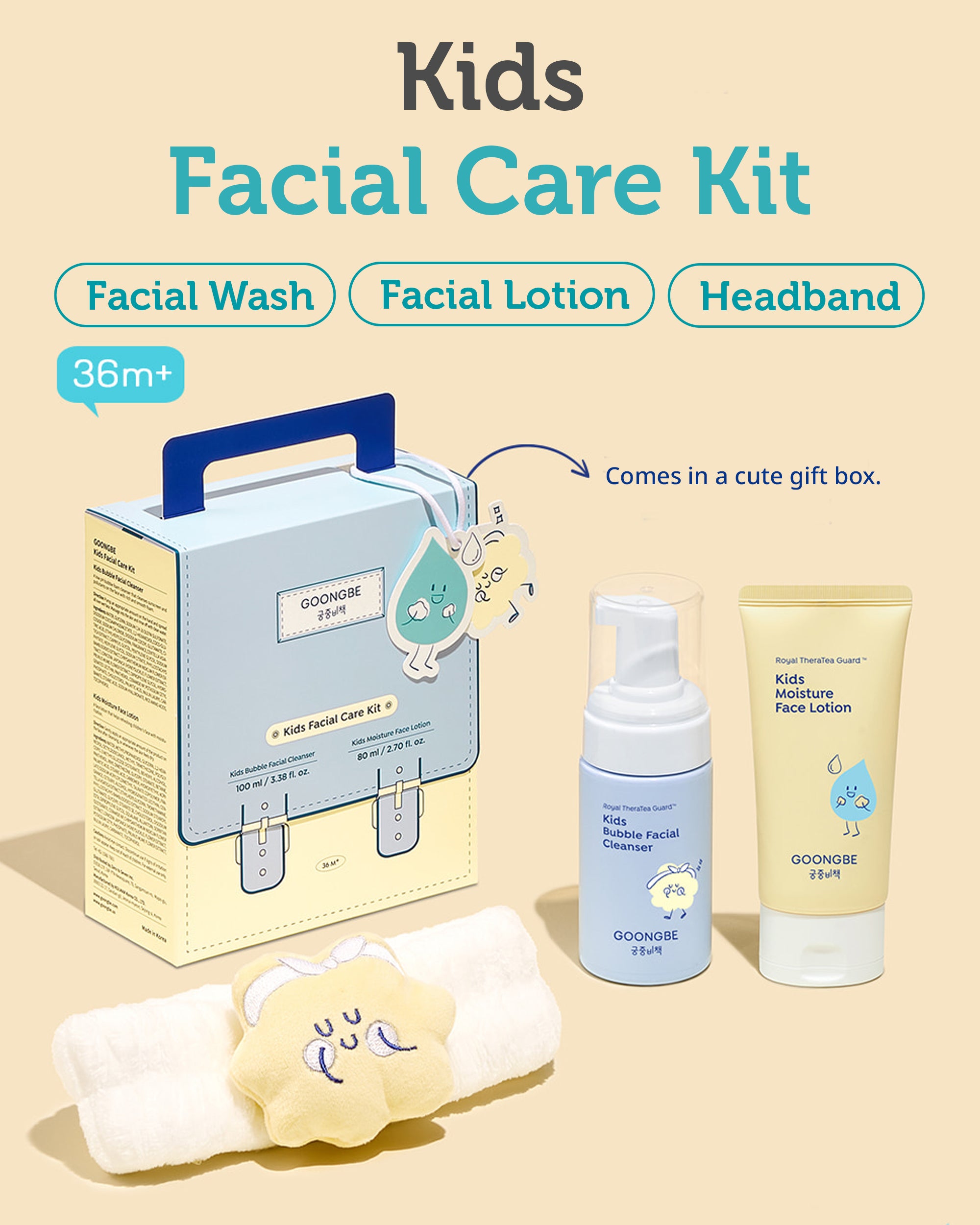 Kids Facial Care Kit - Face Cleanser & Face Lotion 3.38 fl.oz. & 2.7 oz.