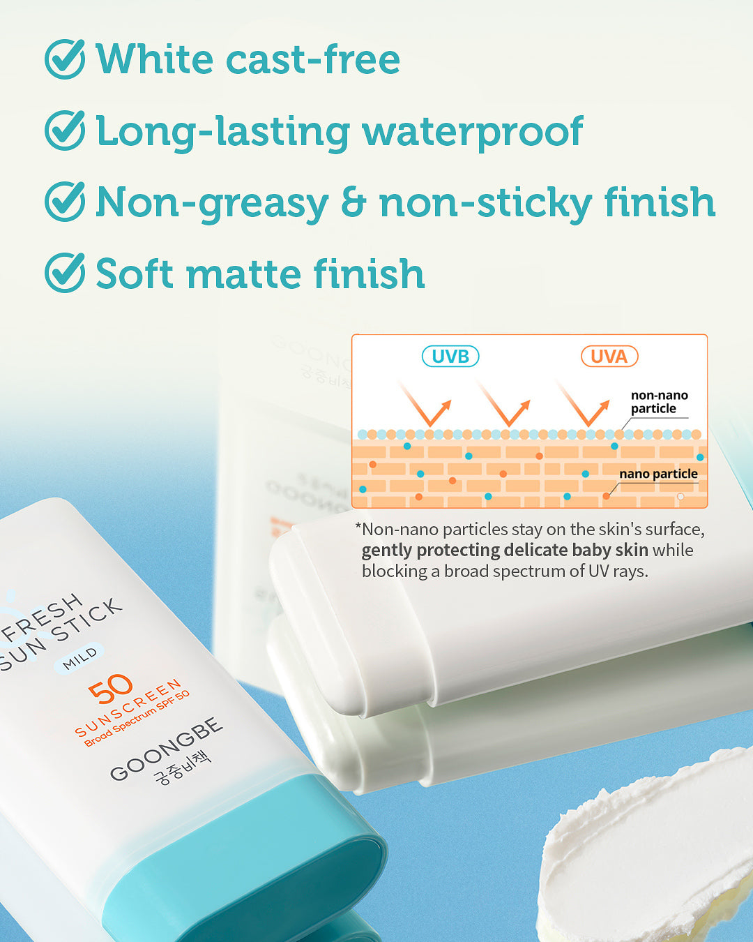 Fresh Sun Stick Mild SPF 50, 0.49 oz.
