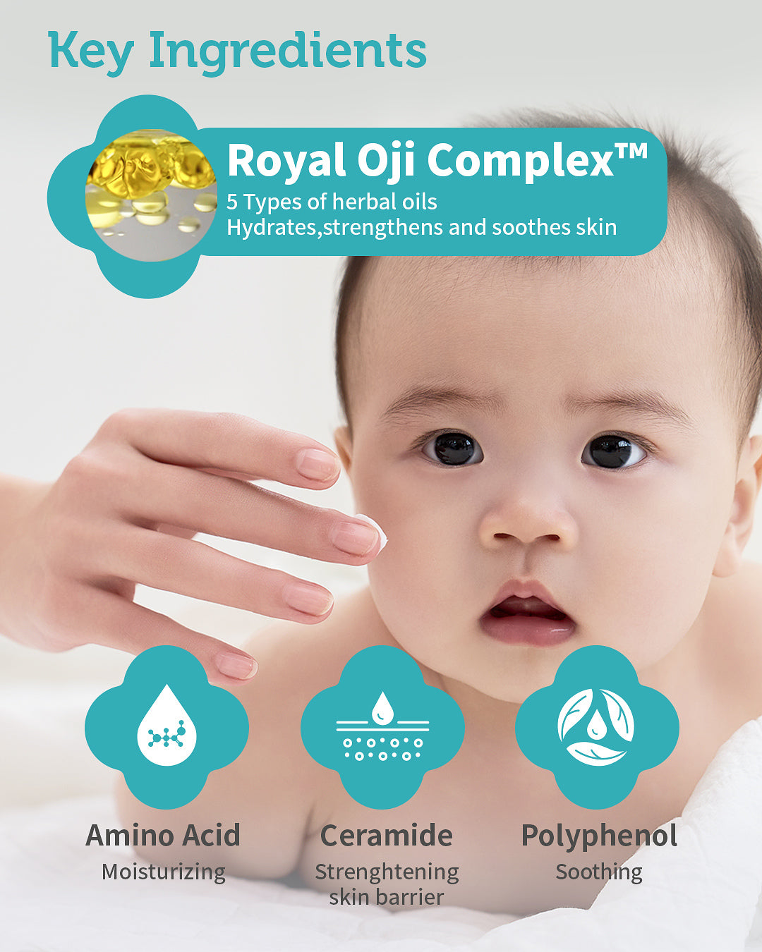 Baby Skin Care Gift Set - Shampoo & Bath, Moisutre Lotion, Cream