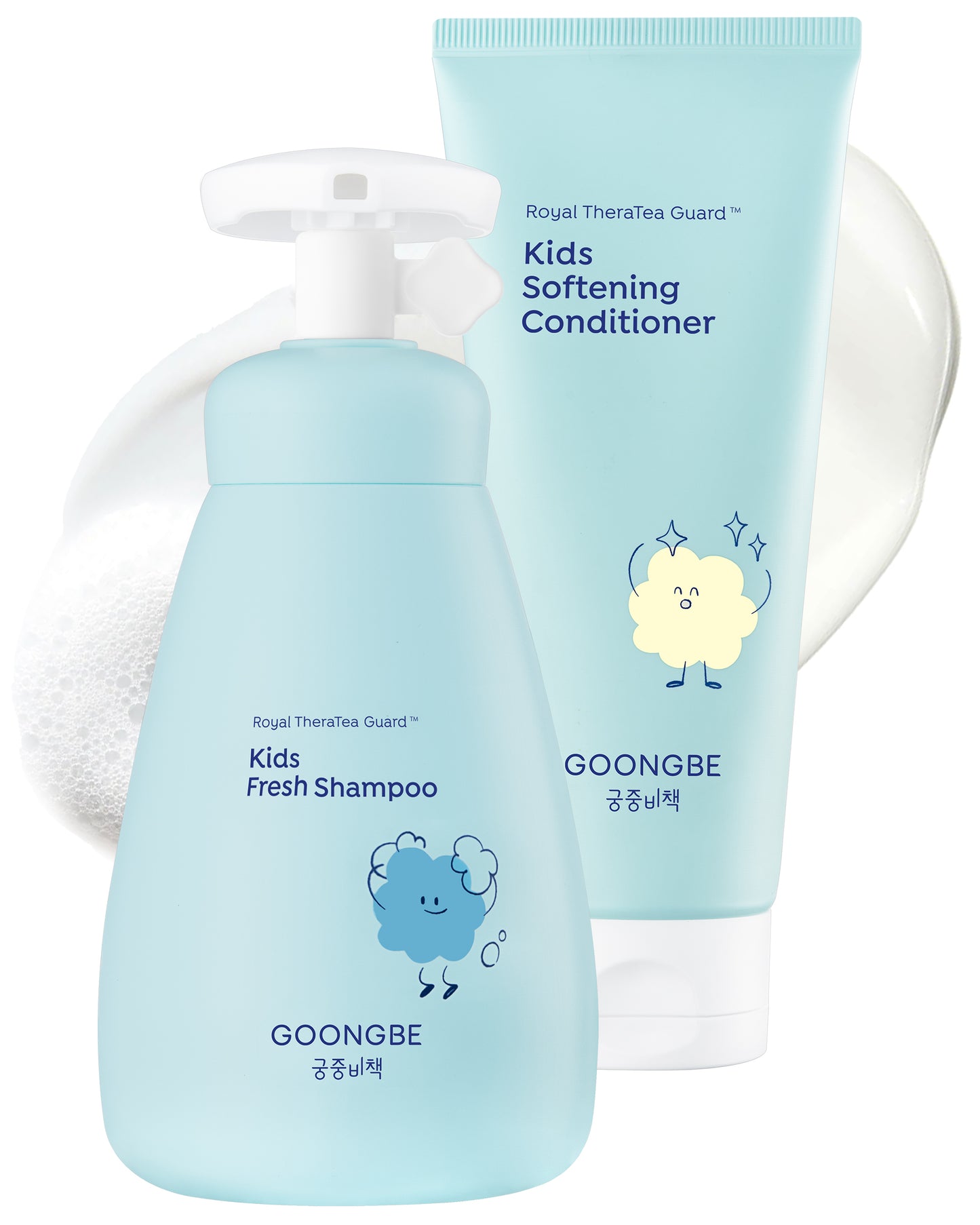 Kids' Korean Silicone-Free Low pH Fresh Shampoo & Conditioner 10.1 fl.oz & 6.76 oz