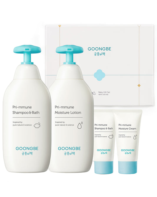 Baby Skin Care Gift Set - Shampoo & Bath, Moisutre Lotion, Cream