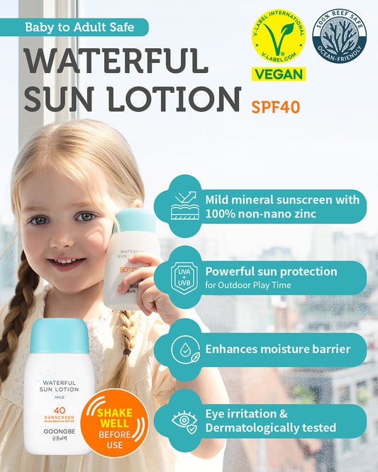Waterful Sun Lotion Mild SPF 40, 2.82 fl.oz.